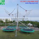 durable steel frame bungee trampoline for sale, 2016 hot sale bungee trampoline