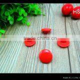 Oeko-tex Approved 22L T-shirt Red Shank Resin Button thumbnail-1