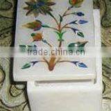 Beautiful Marble Inlay Jewellery Box