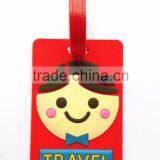 Promotional Letter Travel Funny Soft PVC Bag Tag Rubber Luggage Tags