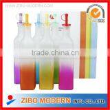 Colour Frosted Glass Oil Bottle