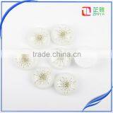 Sunflower Pressed Natural Real Flower Resin Cabochons, Flat Back Flower Resins Cabochon thumbnail-4