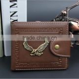 custom leather wallet eagle attached mens wallet