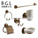 New Design Brass Antique Bronze Round Design Bathroom Accessory Set thumbnail-1