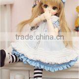 High Temperature Dark Blonde Loose Curly 1/6 Bjd Doll Wig thumbnail-3