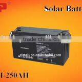 CAP Solar battery 3AH-250AH with good quality Pb material