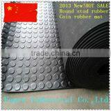 Black Round Studded Rubber Matting Ant Slip Rubber Floor Anti Slip Rubber Mats thumbnail-1