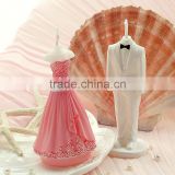Wedding Dress Candle/Elegant Wedding Gown Candle,pink dress candle