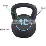 Fitness Powder Quanlity Vinyl Kettle Bell Wholesale Adjustable thumbnail-3