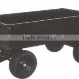 Heavy-duty Garden Dumping Cart 700Kg Capacity ,Plastic Garden Utility Trailers thumbnail-1