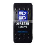 Waterproof 12V 20A Bar ARB 5P Push Rocker Toggle Switch Blue LED Light Car Sales thumbnail-4