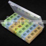 BPA FREE 7 Days Promotion Plastic Pill Box/capsule Storage Case/capsule Case thumbnail-3