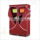 Single Canvas Effect Wardrobe Clothes Rail Storage in Navy thumbnail-1