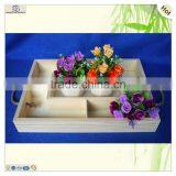 Restaurant Servicing Decorating Polished Pine Wooden Craft Plate Tray thumbnail-5