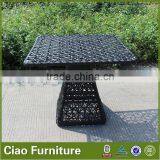 Rattan Furniture Flower Weaving Coffee Table Set thumbnail-4