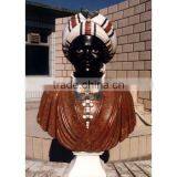 Custom African Style Hand Carved Sculpture Marble Bust for Sale thumbnail-4