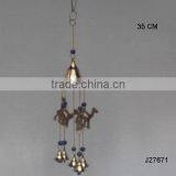 Wind Chimes in Camel Theme Made in Brass With Polished Finish thumbnail-1