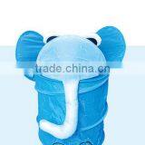 Kid Foldable Pop-Up Laundry Hamper, Elephant Blue thumbnail-1