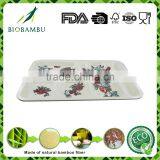 Colorful Promotional Diswasher Safe Bamboo Fiber Tableware Set thumbnail-2