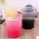 Plasitc Circle Waste Bin in Graudated Tint thumbnail-1