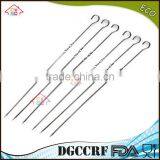 NBRSC 10PCS BBQ Barbecue Skewers Needle Utensil Fork Stainless Steel Kebab Kabob Skewers, 39cm Ring-Tip Handle thumbnail-2