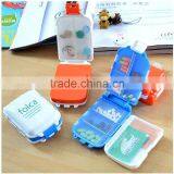 Colorful Plastic 3 Layers RECTANGLE Portable Travelling Mini Pill Box 8 Day thumbnail-1