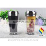 16 oz Color Changing Double Wall Stainless Steel Travel Mug thumbnail-3
