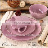 Retro Antique Finished Stoneware Dinner Set 18pcs thumbnail-1