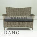 Manning Wicker Sofa - Rattan Patio Furniture Garden Bench. thumbnail-4