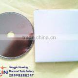 Electroplated Diamond Circular Saw Blades for Travertines With Continuous Rim