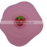 Cute Strawberry Silicone Watertight Cup Mug Lid Cover thumbnail-2