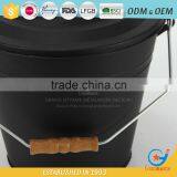 Iron Powder Coating Coal Hod Bucket Metal Ash Bucket With Lid thumbnail-5