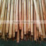 Lacquer Wooden Broom Handles With Screw and Straight Cut End thumbnail-2