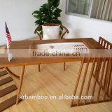 Easy disassembly and assembly bamboo study desk