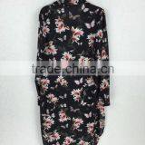 Original Design Women Printed Dress Fashion Chiffon Flower Shirt Dress thumbnail-3