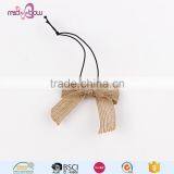 New Design Natural Jute Burlap Ribbon Bows for Christmas Gift thumbnail-4