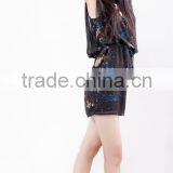 Girl Casual Summer Dress Batik Fashion Dress Women Summer 2016 Mini Dresses thumbnail-3