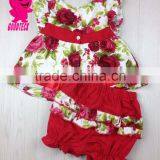 Hot Sale Summer Baby Girls Outfit 2 Pieces Boutique Clothing Set For Child Clothes Set Baby Shorts Set Girls Outfit thumbnail-3