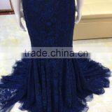 Crochet Ladies Long Dovtail Wedding Dress thumbnail-3