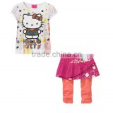 new lovely short sleeve baby girls cotton clothing sets kids summer suits baby outfits
