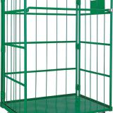 Green Warehouse Roll Cages Stainless Steel Galvanized Plating