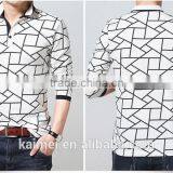 2017 Wholesale Good Quality Popular Latest Design Men's Checkered Polo Shirt thumbnail-2