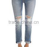 Ripped Denim Jeans ,ripped Jeans Denim,red Blue Denim Brand Jeans thumbnail-4