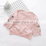 2-8 Years 2017 New Wholesale Autumn Cotton Good Quality Embroidery Flowers Kids Girls Coats thumbnail-6