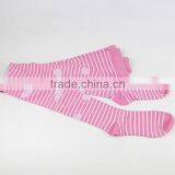 Pink Socks Long Tights Girl Strip Pink Socks thumbnail-3