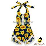 Summer Kids Clothes Polka Dots Printed Halter Sleeveless Lace Trim Baby Girl One Piece Grows Romper Shorts Jumpsuit thumbnail-2