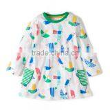 S33556W 2017 New Autumn Girls Dress European Ande American Style Flower Dress thumbnail-4