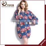 Wedding Bridesmaid White Cotton Floral Robe Bride Robes FR0022 thumbnail-1