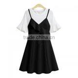 2017 Cotton A-line One-piece Lady Dress thumbnail-2