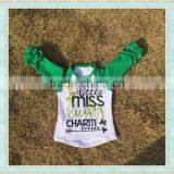 Manufacturers Wholesale Children Clovers Blue and White T-shirt thumbnail-1